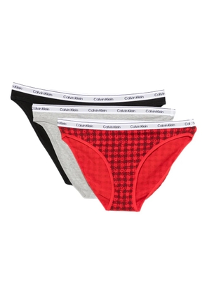 Calvin Klein logo-waistband briefs (pack of three) - Black