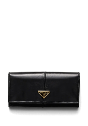Prada large leather wallet - Black