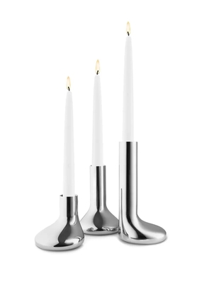 EVA SOLO Mellow stainless-steel candle holders set - Silver