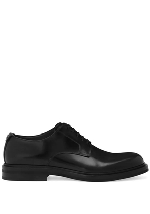 Dolce & Gabbana interlocking DG plaque Derby shoes - Black