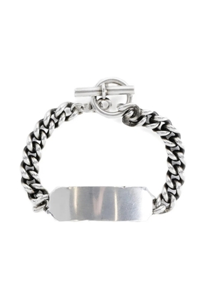 Ann Demeulemeester curb-chain silver-plaque bracelet