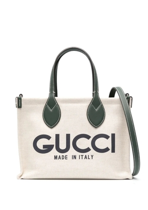Gucci small logo-print tote bag - Neutrals