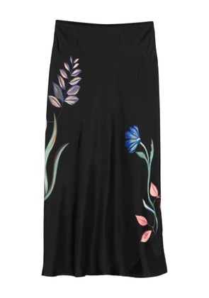 Dorothee Schumacher Seductive Bloom midi skirt - Black