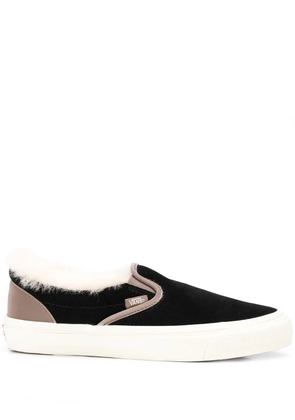 Vans shearling trim slip-on sneakers - Black