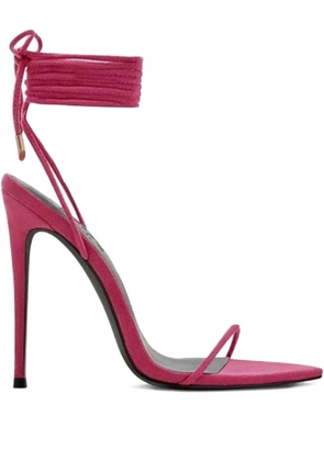 Femme La point-toe ankle tie luce sandals - Pink
