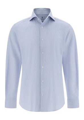 Boggi Milano striped long-sleeve shirt - White