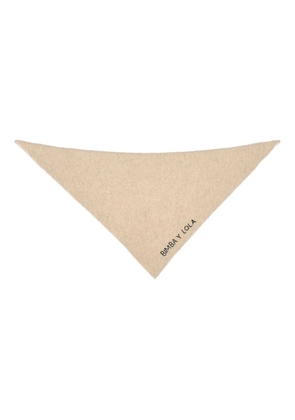 Bimba y Lola logo-detail scarf - Neutrals