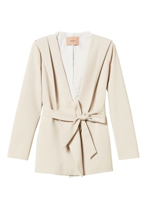 TWINSET belted-fastening blazer - Neutrals