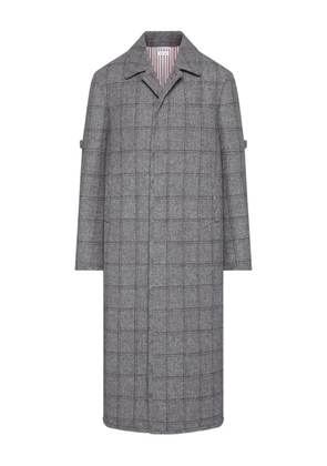 Thom Browne Browne 65 armband check coat - Grey