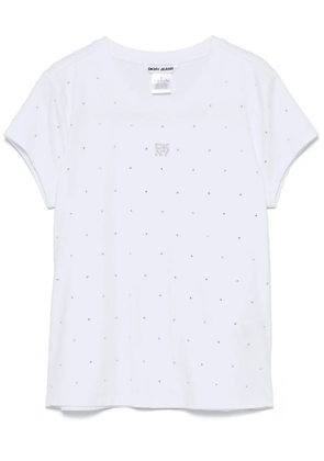 DKNY rhinestone-embellished T-shirt - White