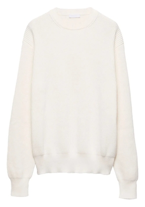 Prada cotton crew-neck sweater - White