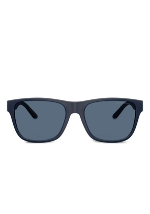 Emporio Armani logo-print sunglasses - Blue