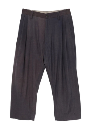 Ziggy Chen dyed wide-leg trousers - Blue