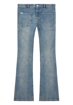 Courrèges mid-rise bootcut jeans - Blue
