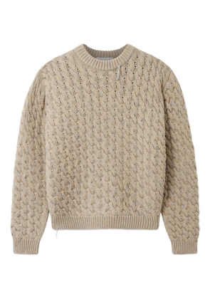 Axel Arigato Nolan cable-knit sweater - Neutrals