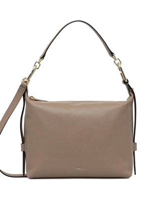 Furla M Tonie hobo leather crossbody bag - Neutrals