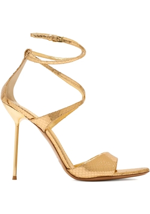 Paris Texas strappy stiletto sandals - Gold