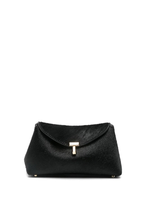 TOTEME pony hair T-lock clutch - Black