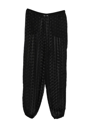 The Frankie Shop Orissa sheer-finish baloon trousers - Black