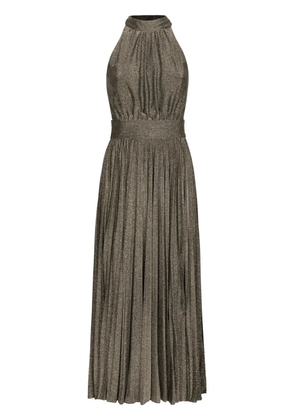 Dolce & Gabbana pleated silk midi dress - Silver