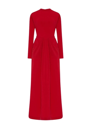The Row Anselm long-sleeve maxi dress - Red