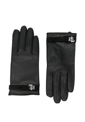 Lauren Ralph Lauren logo-strap gloves - Black