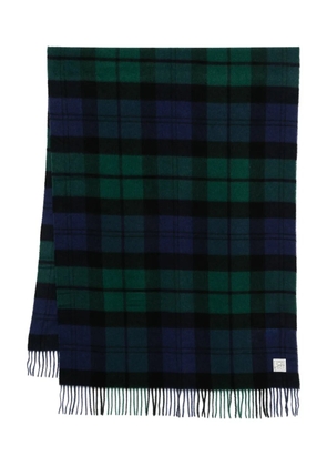TOTEME checked cashmere scarf - Blue