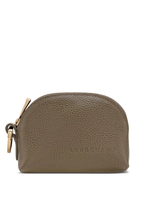 Longchamp The Foulonné leather coin purse - Brown