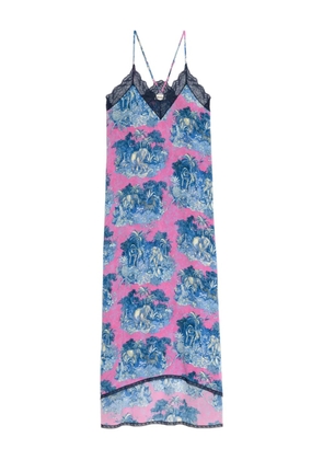 Zadig&Voltaire graphic-print midi dress - Pink
