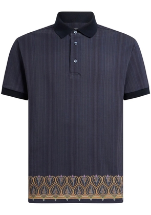 ETRO striped polo shirt - Blue
