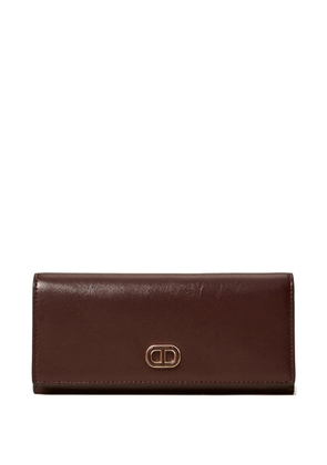TWINSET double-clasp wallet - Brown