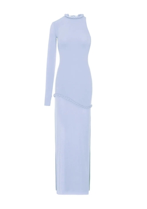 MANURÍ CANDY one-sleeve maxi dress - Blue
