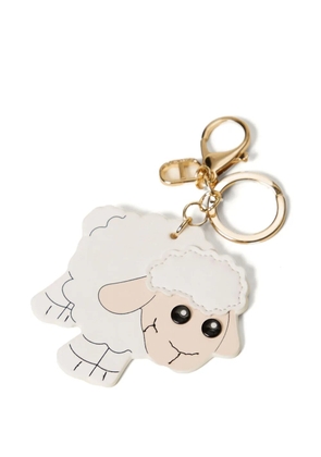 TWINSET sheep keyring - White