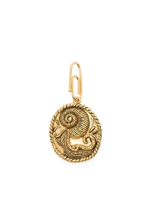 Aurelie Bidermann Aquarius zodiac charm - Gold