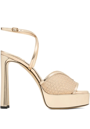 Jimmy Choo 125mm Karli platform sandals - Yellow