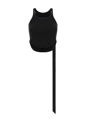 Rick Owens DRKSHDW raw-hem tie-detail tank top - Black