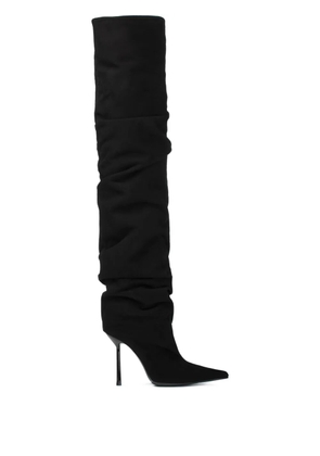 Le Silla 100mm Bella calf-suede boots - Black