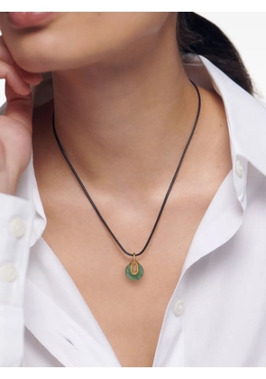 Monica Vinader gemstone gold-vermeil pendant necklace