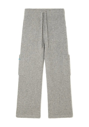 Alanui drawstring knitted trousers - Grey