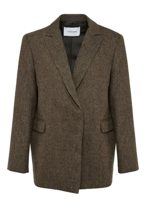 Yves Salomon single-breasted blazer - Brown