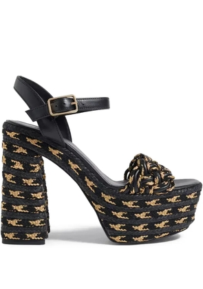 Castañer Anne woven platform sandals - Black