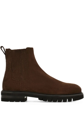 Ferragamo suede chelsea boots - Brown