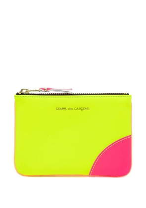 Comme Des Garçons Wallet Super Fluo leather pouch - Yellow