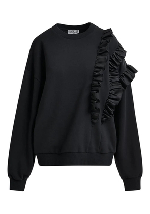 Essentiel Antwerp Iwave ruffle-detail sweatshirt - Black