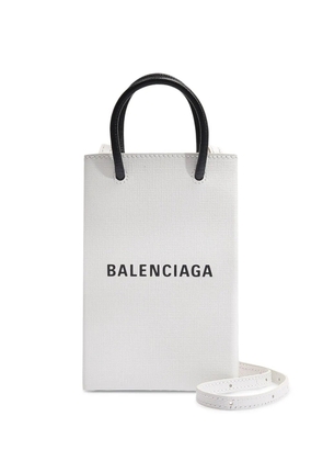 Balenciaga logo-print tote bag - White
