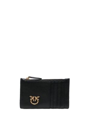 PINKO logo-detail leather cardholder - Black