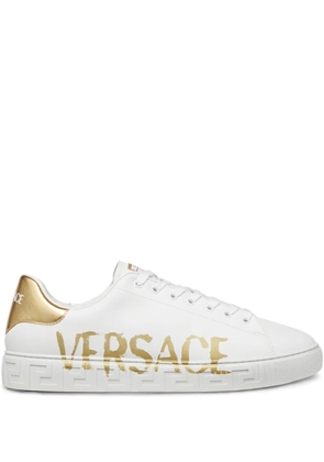 Versace Greca logo-print sneakers - White