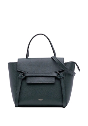 Celine Pre-Owned 2018-2025 Nano Grained Calfskin Belt Bag satchel - Green