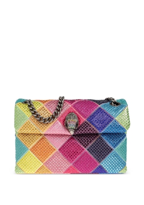 Kurt Geiger London medium Kensington crystal-embellished shoulder bag - Pink