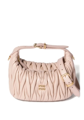 Miu Miu mini Wander matelassé tote bag - Pink